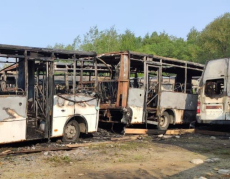 Прокуратура:  вероятно поджог повредил ночью 37 маршруток на автостоянке в Ногинске