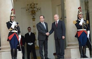Путин во Франции встретился с Кемероном и Олландом
