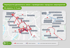 Какие улицы Москвы перекроют 26 апреля, 2 и 5 мая из-за репетиции Парада Победы