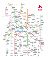 Москва, наземное метро, схема